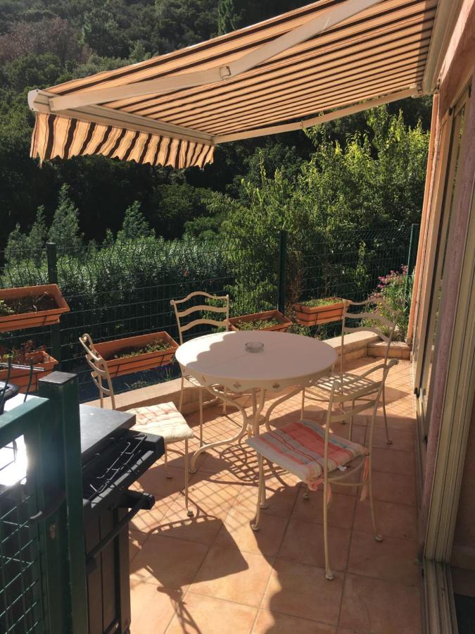 Cavalaire Vue Mer Au Loin Maisonnette Tout Equipee Pour 4 Personnes Avec Piscine Clim Wifi Velos Tv Barbecues Eksteriør billede