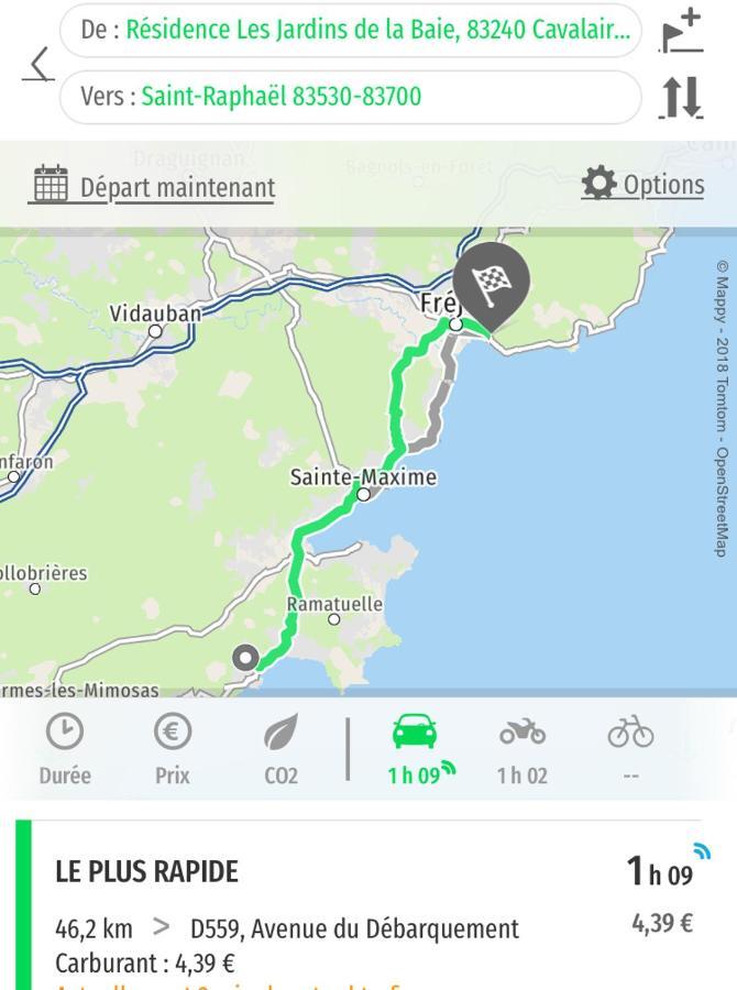 Cavalaire Vue Mer Au Loin Maisonnette Tout Equipee Pour 4 Personnes Avec Piscine Clim Wifi Velos Tv Barbecues Eksteriør billede